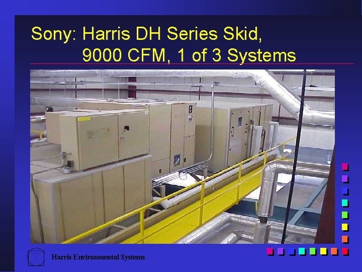 Sony: Harris DH Series Skid, 9000 CFM, 1 of 3 Systems Harris Environmental Systems