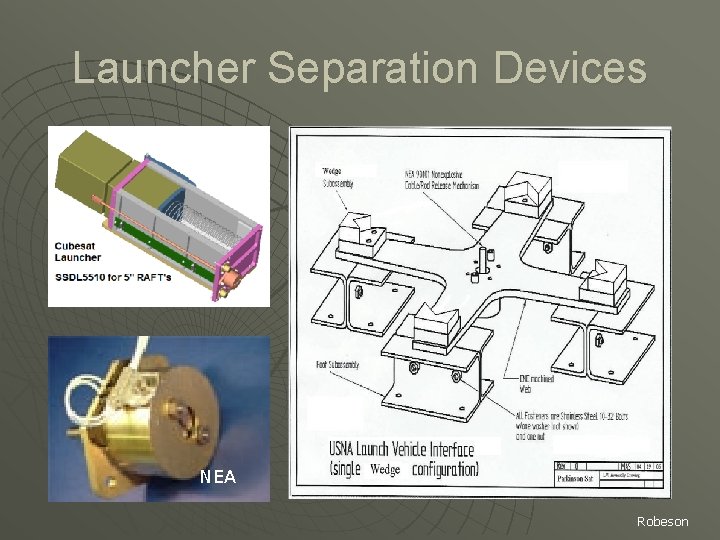 Launcher Separation Devices NEA Robeson 