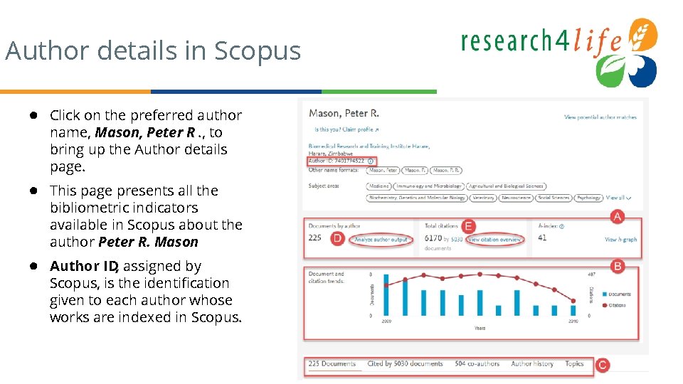 Author details in Scopus ● Click on the preferred author name, Mason, Peter R.