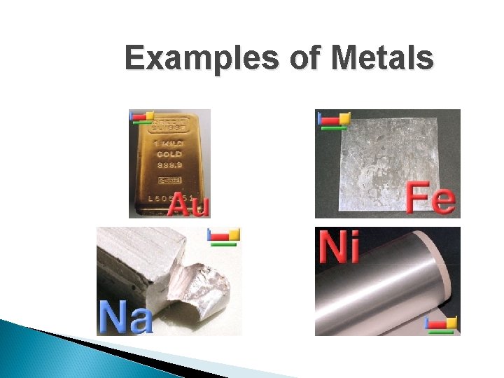 Examples of Metals Examples of Metals