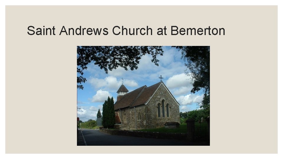 Saint Andrews Church at Bemerton 