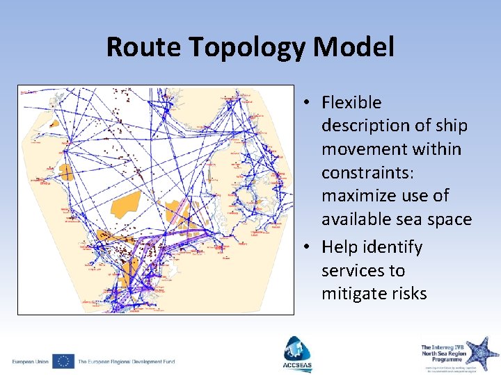 Route Topology Model • Flexible description of ship movement within constraints: maximize use of