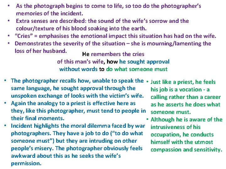  • As the photograph begins to come to life, so too do the