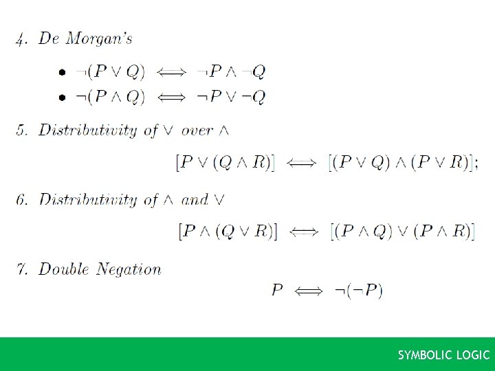 SYMBOLIC LOGIC 