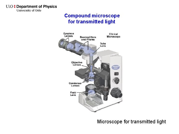 Compound microscope for transmitted light Microscope for transmitted light 