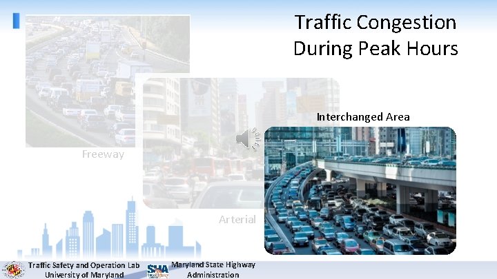 Traffic Congestion During Peak Hours Interchanged Area Freeway Arterial Traffic Safety and Operation Lab