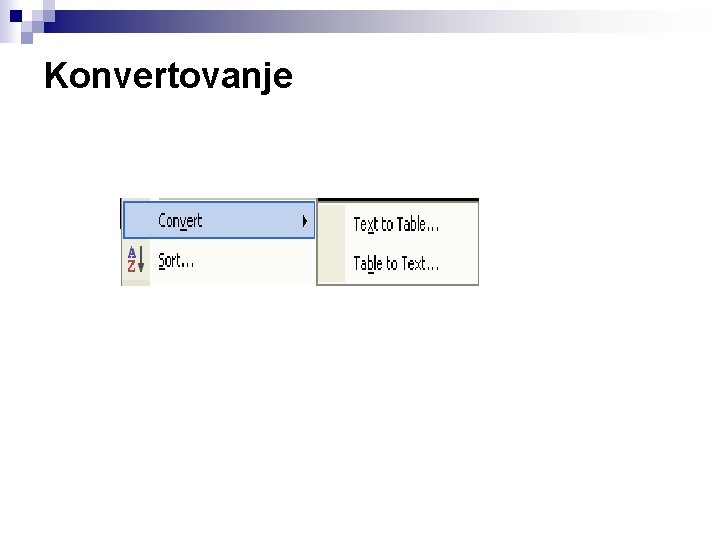 Konvertovanje 