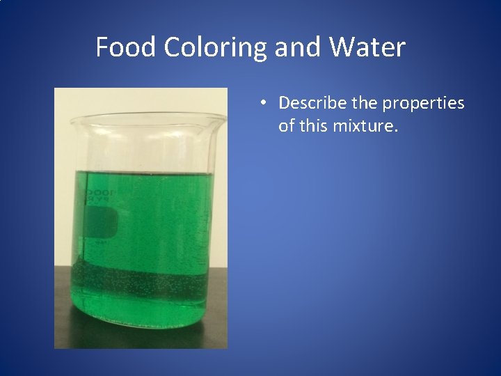 Lesson 12 What happens when you mix substances