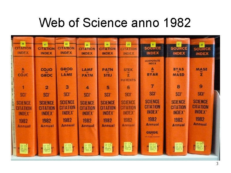 Web of Science anno 1982 3 