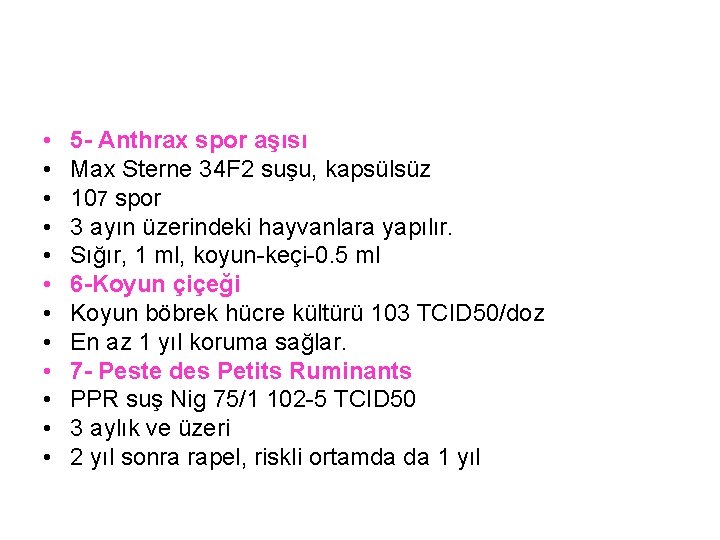  • • • 5 - Anthrax spor aşısı Max Sterne 34 F 2
