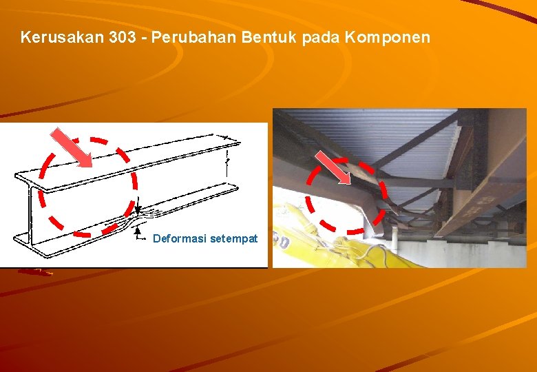 Kerusakan 303 - Perubahan Bentuk pada Komponen Deformasi setempat 