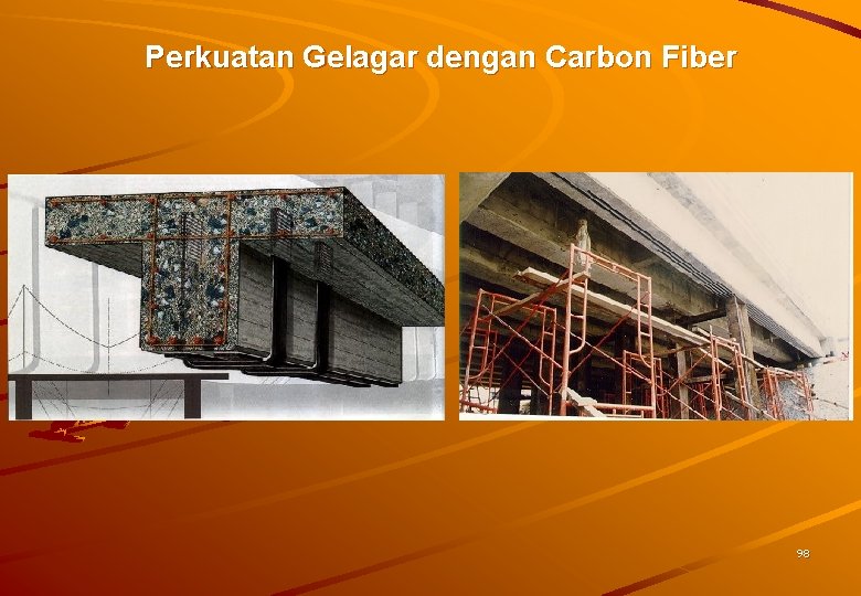 Perkuatan Gelagar dengan Carbon Fiber 98 