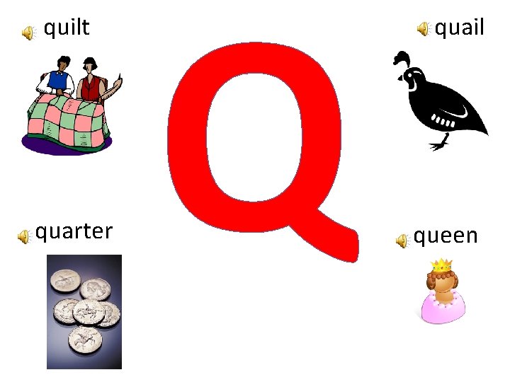 quilt quarter Q quail queen 