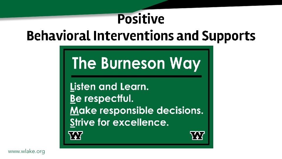 Positive Behavioral Interventions and Supports 