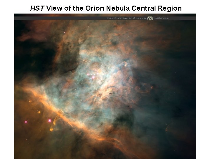 HST View of the Orion Nebula Central Region 
