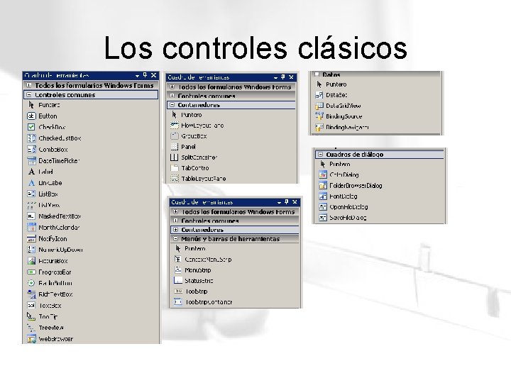 Interfaz de usuario VB NET Formularios Mdulos Clases