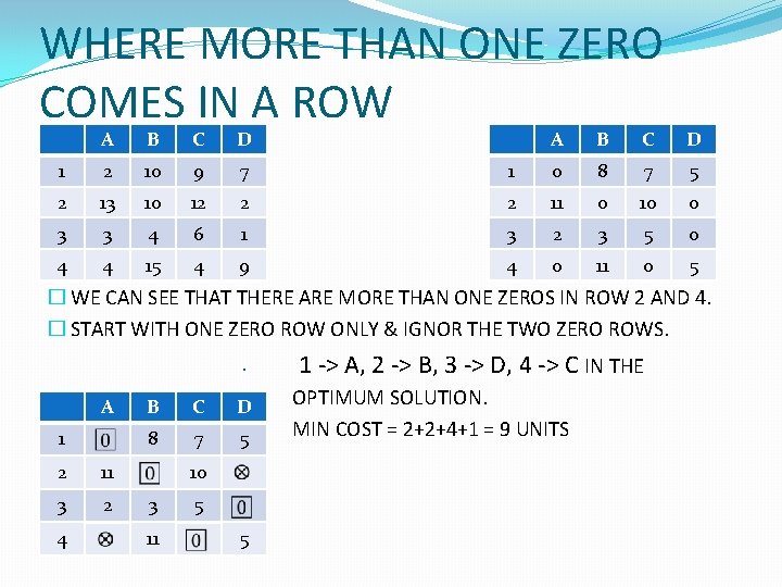WHERE MORE THAN ONE ZERO COMES IN A ROW A B C D 1