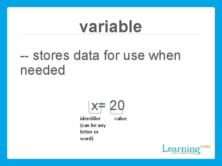 Easy Code Foundations Vocabulary Terms computer program A