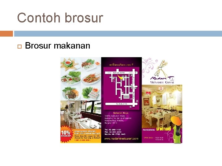 Contoh brosur Brosur makanan 