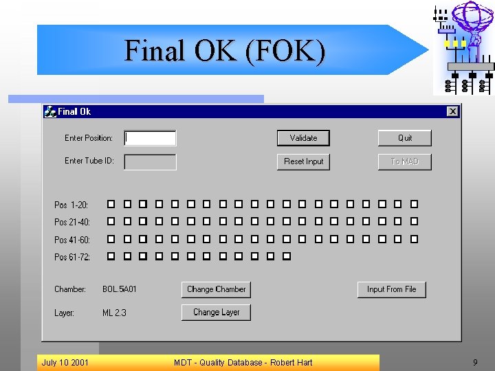 Final OK (FOK) July 10 2001 MDT - Quality Database - Robert Hart 9