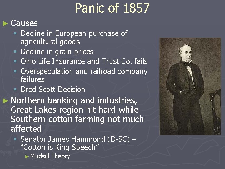 Panic of 1857 ► Causes § Decline in European purchase of agricultural goods §