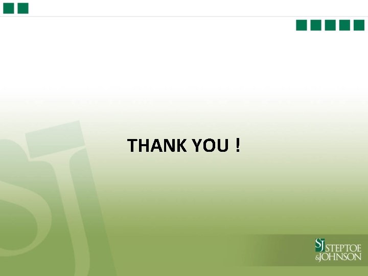 THANK YOU ! 