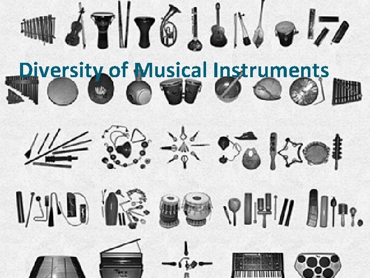 Diversity of Musical Instruments 