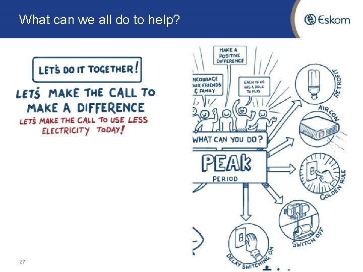 What can we all do to help? 27 