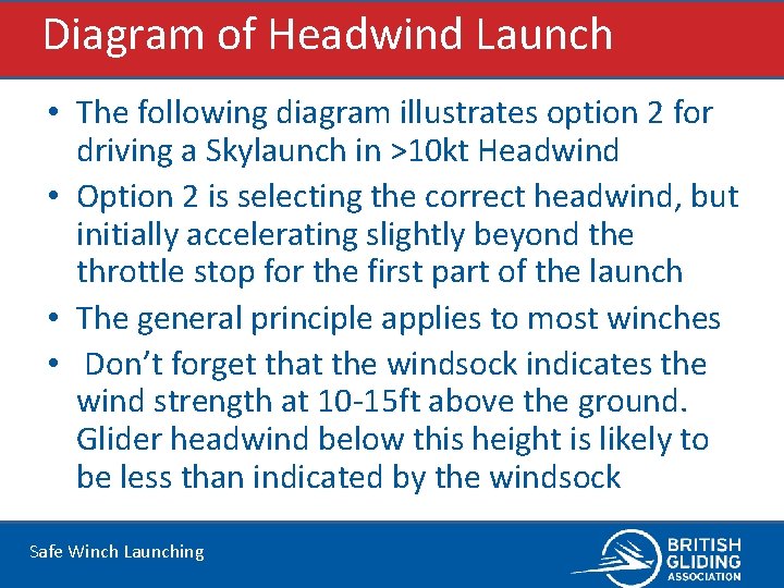 Diagram of Headwind Launch • The following diagram illustrates option 2 for driving a