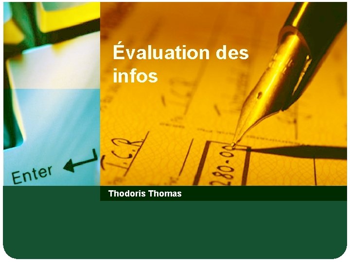 Évaluation des infos Thodoris Thomas 