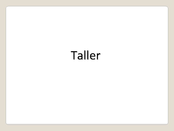Taller 
