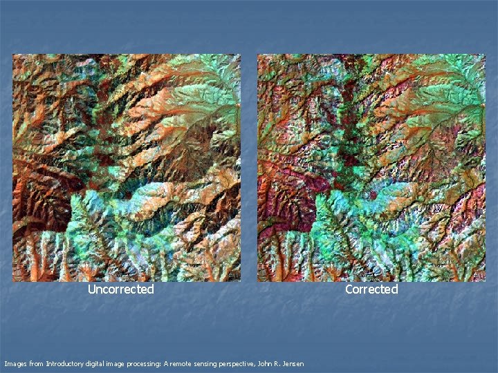 Uncorrected Images from Introductory digital image processing: A remote sensing perspective, John R. Jensen