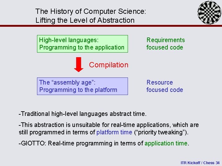 The History of Computer Science: Lifting the Level of Abstraction High-level languages: Programming to