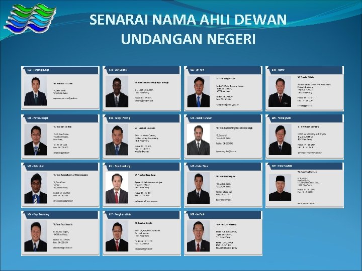 SENARAI NAMA AHLI DEWAN UNDANGAN NEGERI 