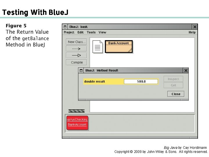 Testing With Blue. J Big Java by Cay Horstmann Copyright © 2009 by John Testing With Blue. J Big Java by Cay Horstmann Copyright © 2009 by John