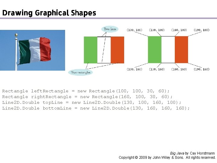 Drawing Graphical Shapes Rectangle left. Rectangle = new Rectangle(100, 30, 60); Rectangle right. Rectangle