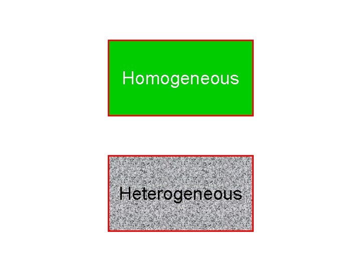 Homogeneous Heterogeneous 