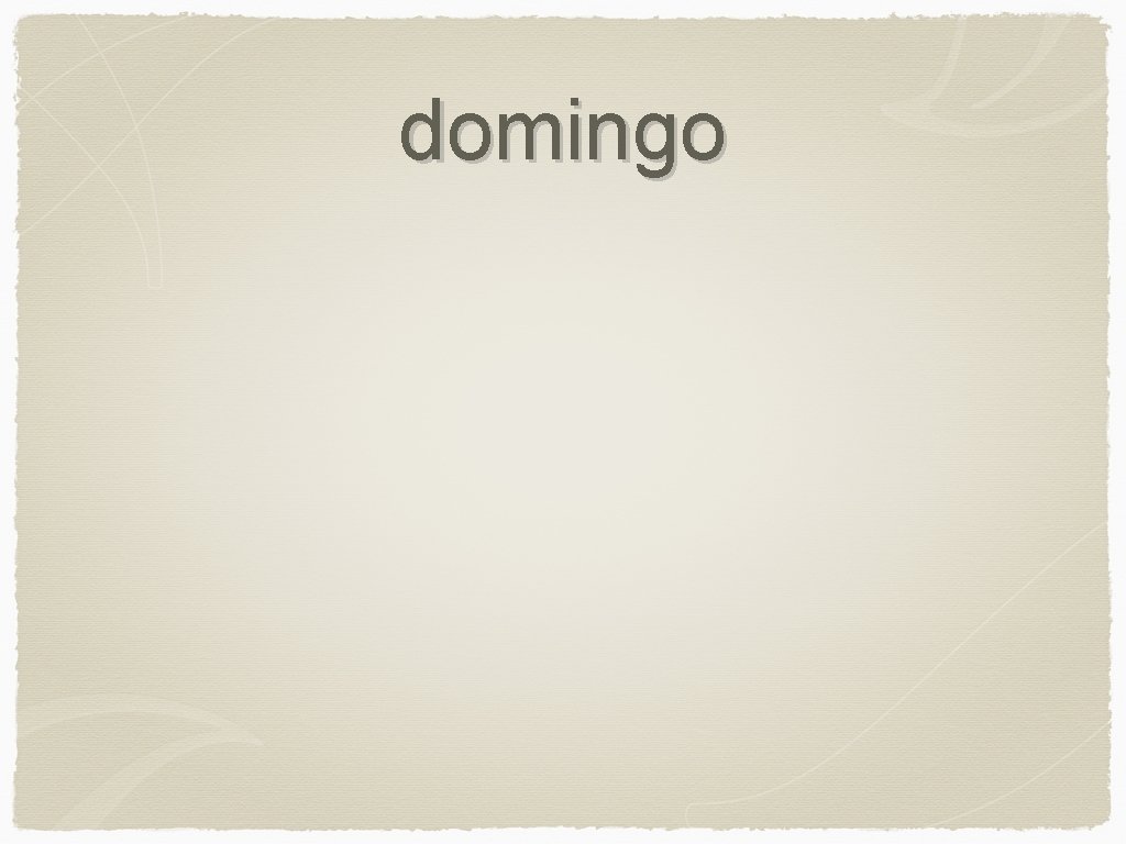 domingo 