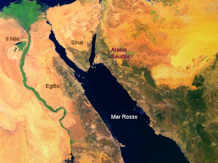 Il Nilo Sinai Arabia Saudita Egitto Mar Rosso 