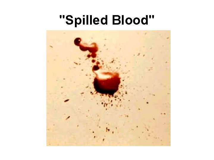 "Spilled Blood" "Spilled Blood"