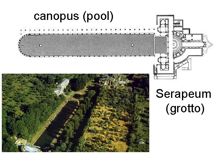 canopus (pool) Serapeum (grotto) 