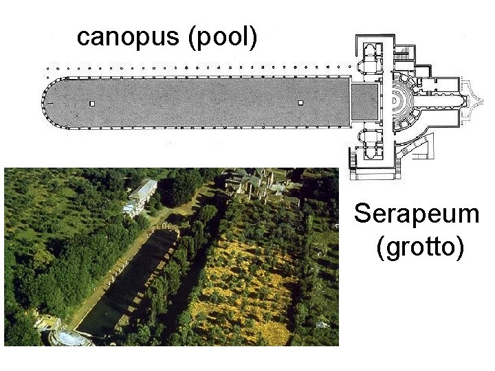 canopus (pool) Serapeum (grotto) canopus (pool) Serapeum (grotto)