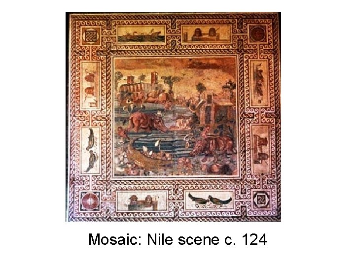 Mosaic: Nile scene c. 124 