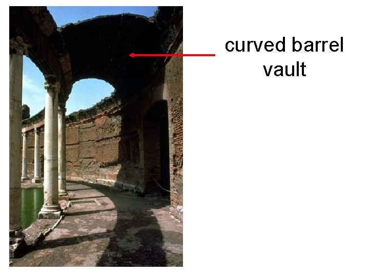 curved barrel vault curved barrel vault