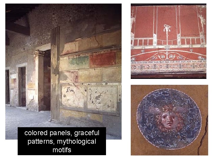 colored panels, graceful patterns, mythological motifs colored panels, graceful patterns, mythological motifs