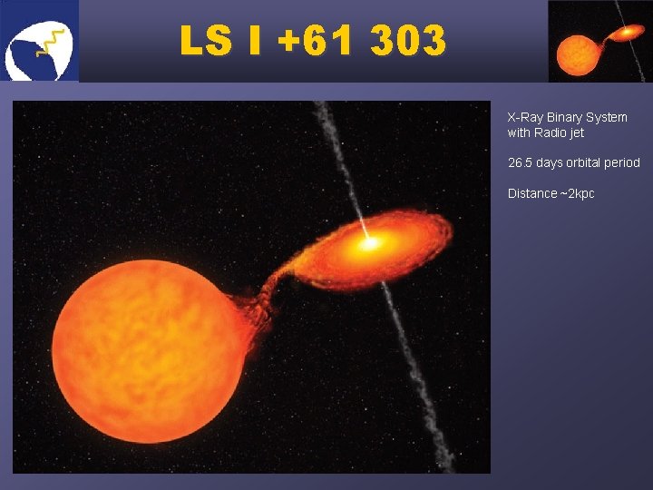 LS I +61 303 X-Ray Binary System with Radio jet 26. 5 days orbital