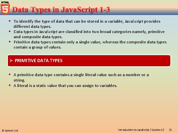  To identify the type of data that can be stored in a variable,