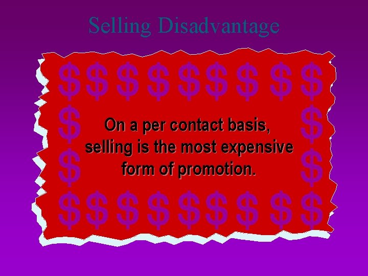 Disadvantage Selling Advantages I like the sound We do carry a of this stereo,