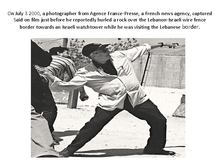 On July 3 2000, a photographer from Agence France-Presse, a French news agency, captured