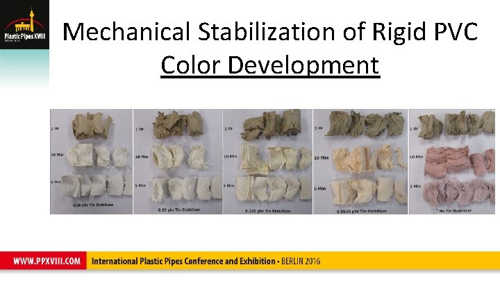 Mechanical Stabilization of Rigid PVC Color Development 